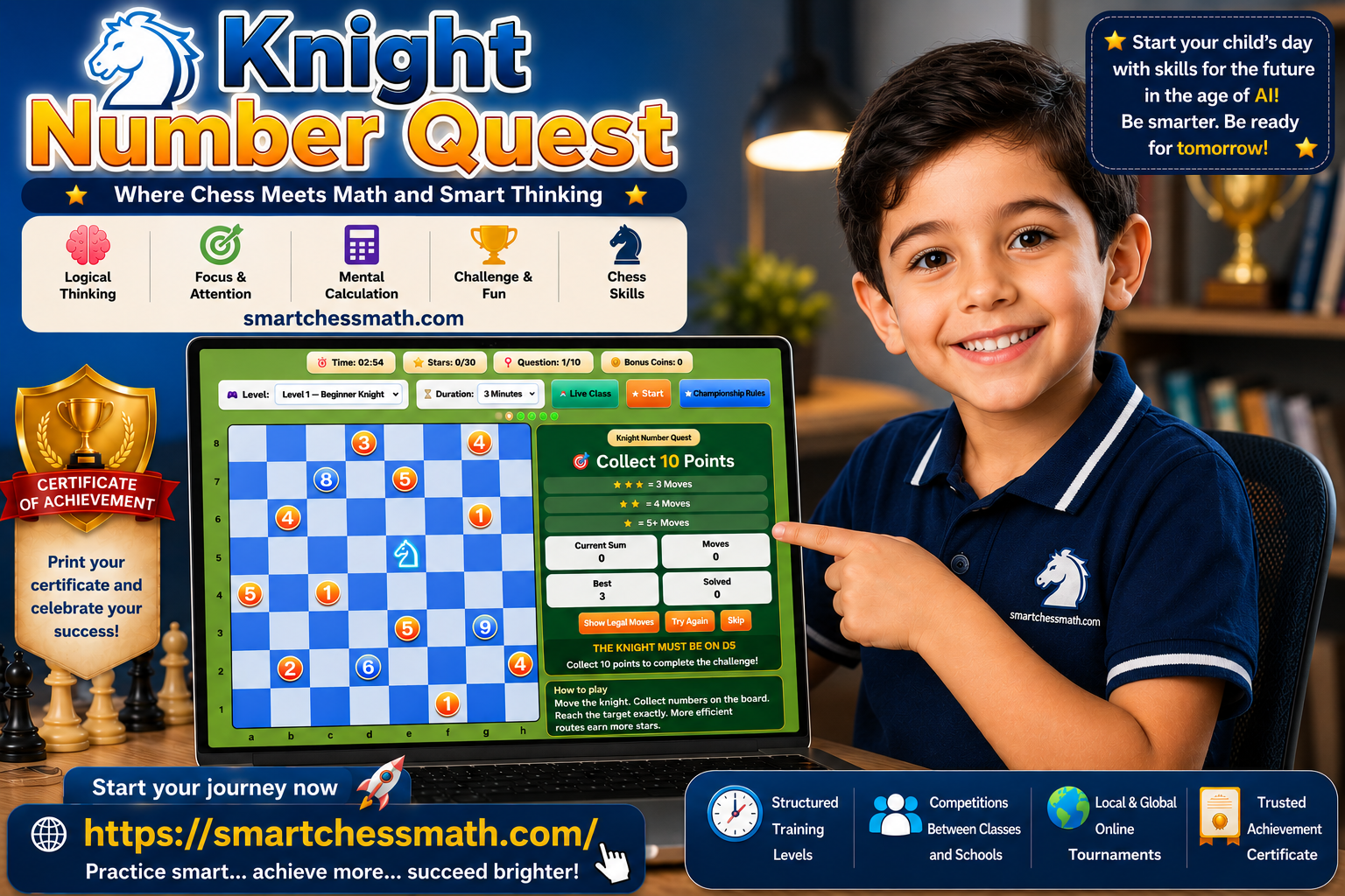 Knight Number Quest promotional poster